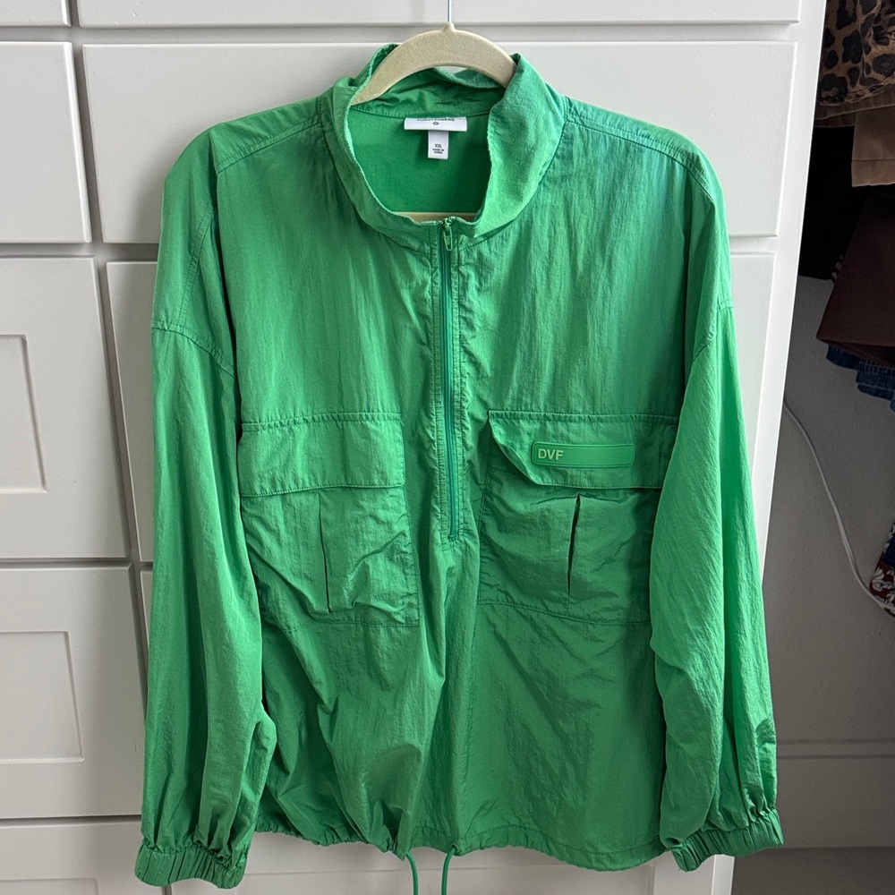 Diane Von Furstenberg x Target collab Vibrant Green Jacket